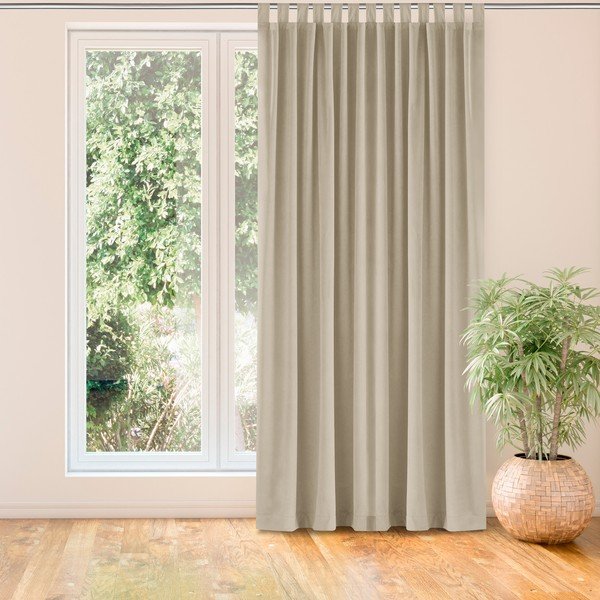 Kremno bela zavesa 135x270 cm Vila - Homede-image-1