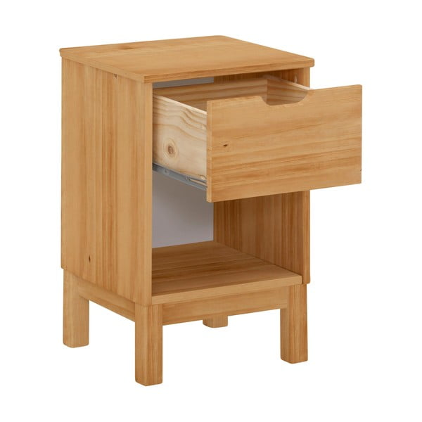 Nočna omarica iz masivnega bora v naravni barvi Post – Støraa-image-1