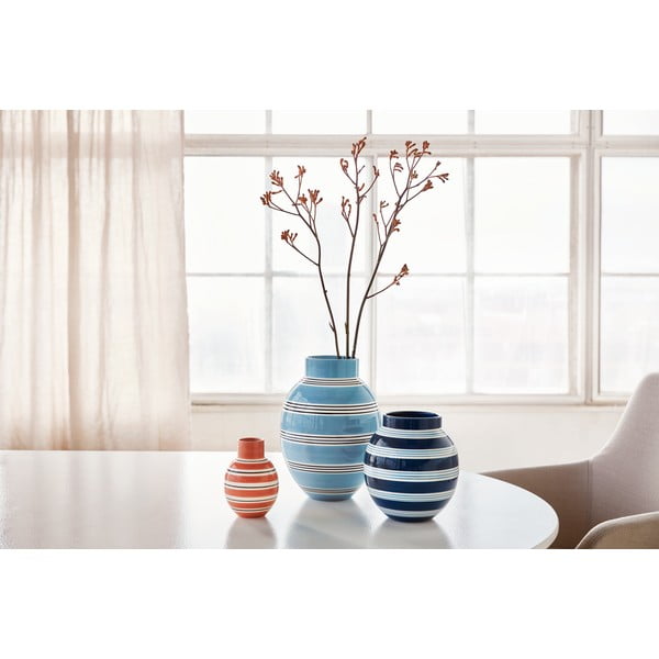 Modra keramična vaza Kähler Design Nuovo, višina 30 cm-image-4