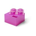 Rožnata plastična otroška škatla za shranjevanje 25x25x18 cm – LEGO®