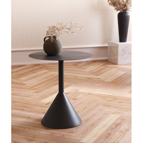 Kovinska okrogla stranska mizica ø 48 cm Yinan – Kave Home-image-1