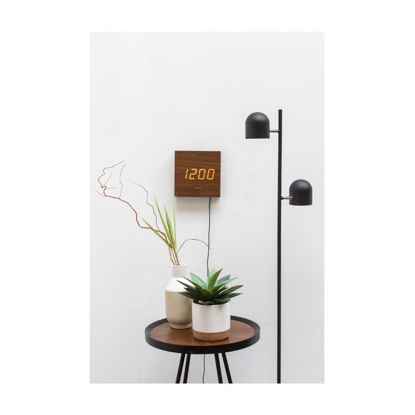 Rjava LED stenska ura Karlsson Square-image-1