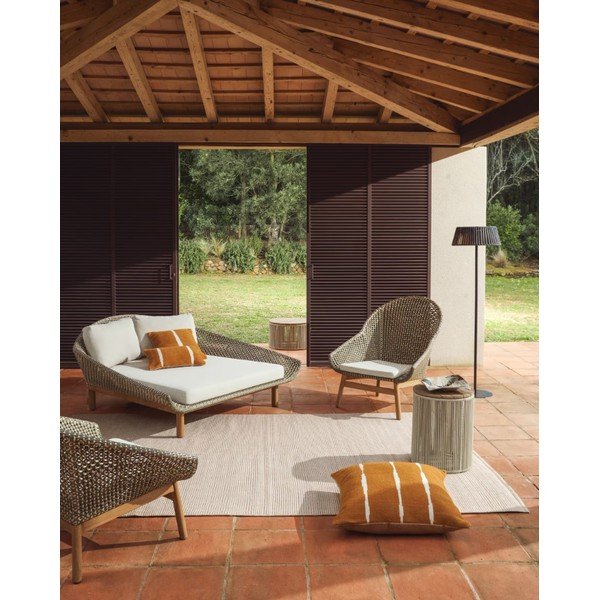 Sivorjava notranja in zunanja preproga 230x160 cm Turiane – Kave Home-image-1