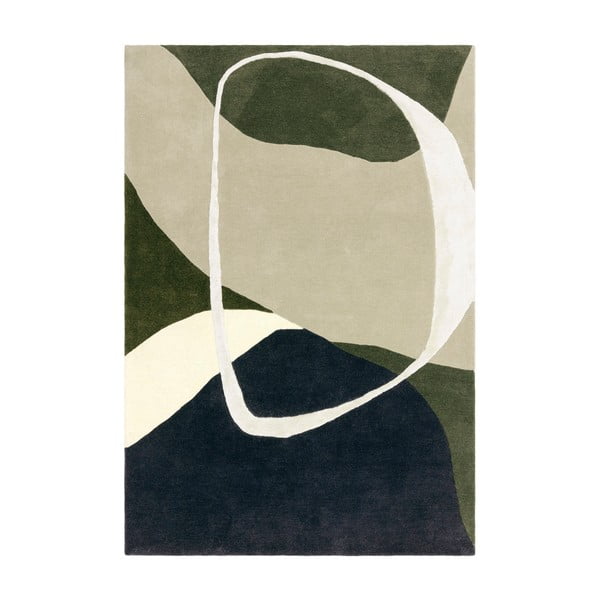 Zelena ročno tkana volnena preproga 160x230 cm Matrix – Asiatic Carpets