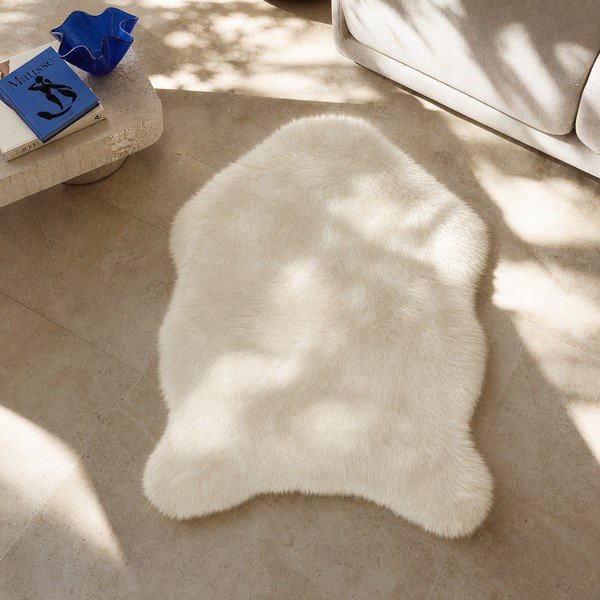 Bež preproga iz umetnega krzna Tiseco Home Studio Sheepskin, 180 x 270 cm-image-1