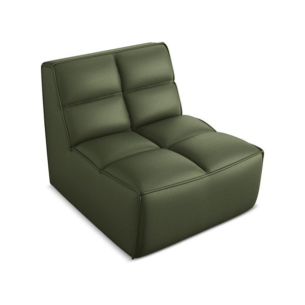 Zelen modul za sedežno garnituro iz umetnega usnja Kalai – Makamii-image-1