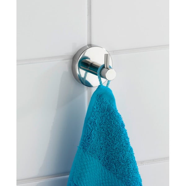 Stenski obešalnik iz nerjavečega jekla v sijajno srebrni barvi Bosio – Wenko-image-3