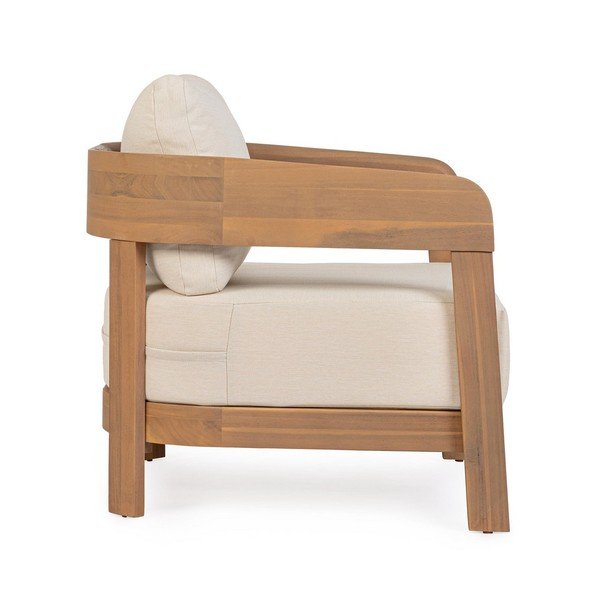 Vrtni fotelj iz masivnega lesa v naravni barvi Pablo – Bizzotto-image-3