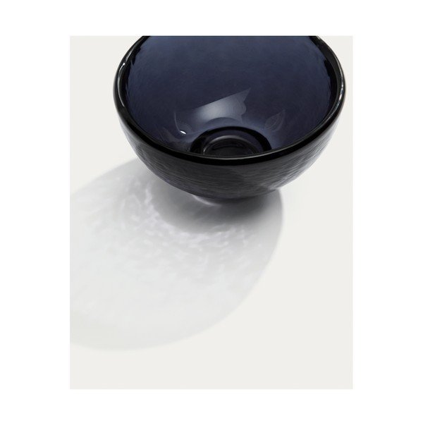 Modra steklena skledica Sileia – Kave Home-image-4