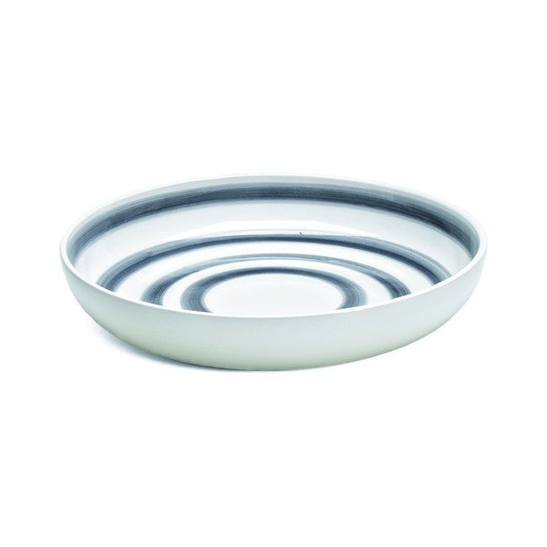 Sivo-beli lončeni krožnik Kähler Design Omaggio, ⌀ 30 cm