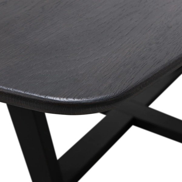 Jedilna miza s hrastovo mizno ploščo 100x220 cm Tablo – WOOOD-image-4