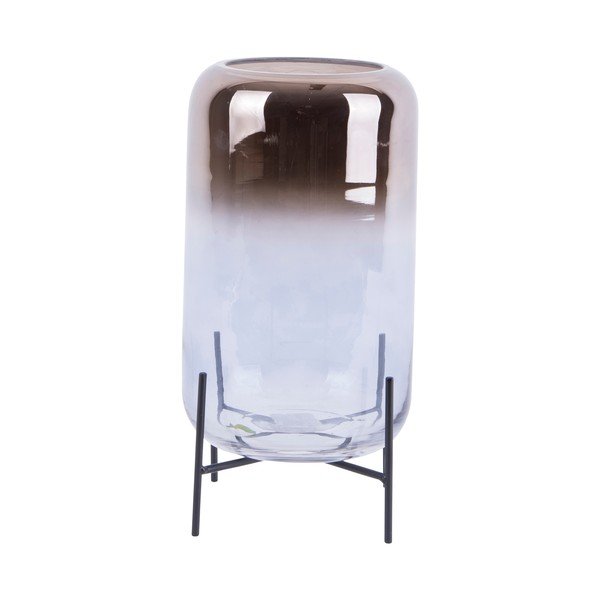 Steklena vaza PT LIVING Silver Fade, višina 29 cm