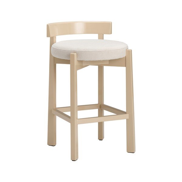 Bež oblazinjen barski stol (višina sedeža 66 cm) Hugg – Ellos Home