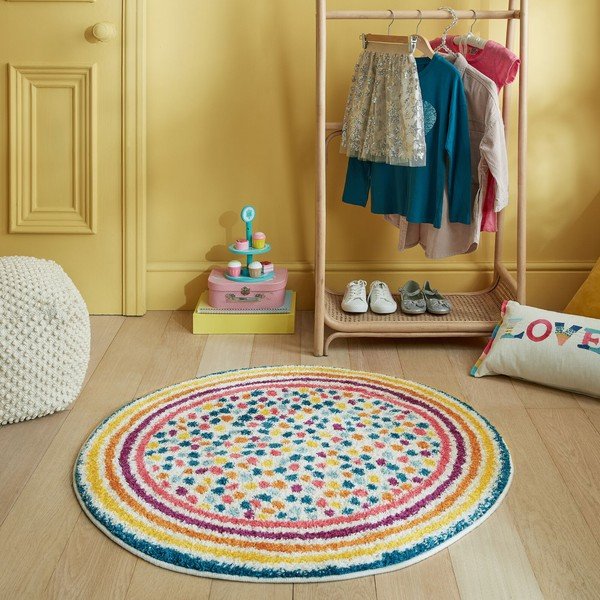 Okrogla preproga 100x100 cm Rainbow Spot – Flair Rugs-image-1