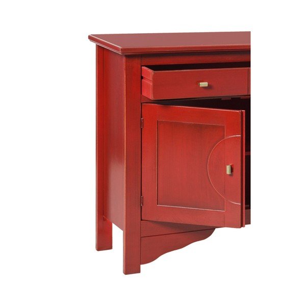 Rdeča kredenca Evergreen House Credenza-image-2