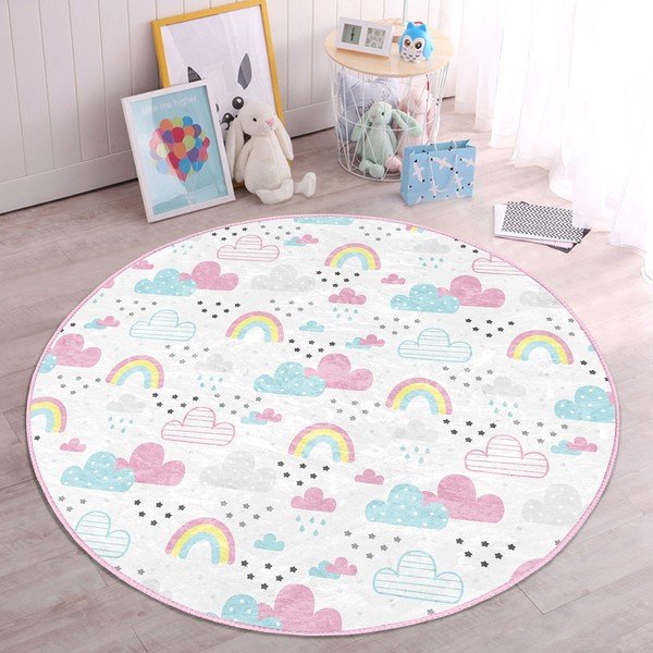 Bela otroška preproga ø 120 cm Comfort – Mila Home-image-4