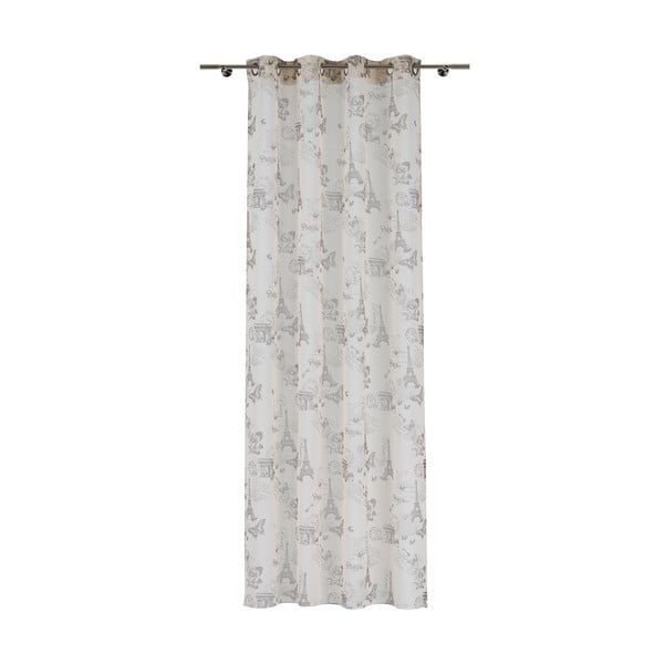Bež prosojna zavesa 140x245 cm Defence – Mendola Fabrics