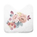 Belo-rožnata kopalniška preproga za WC 45x45 cm Jayana – douceur d'intérieur