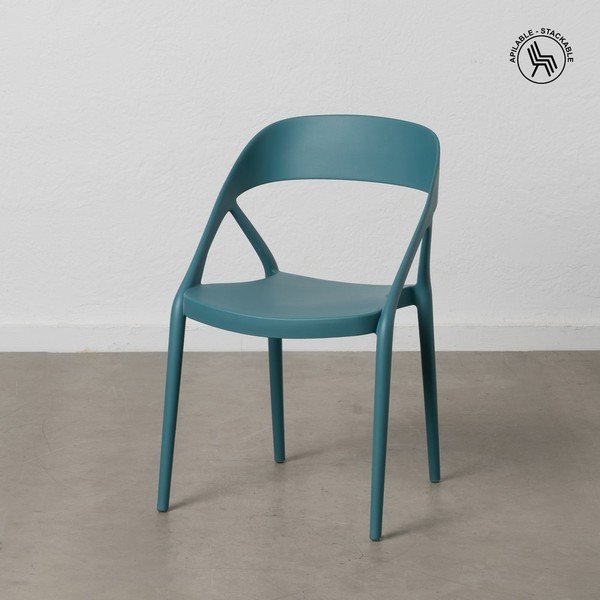 Modri plastični jedilni stoli v kompletu 2 ks – Ixia-image-2