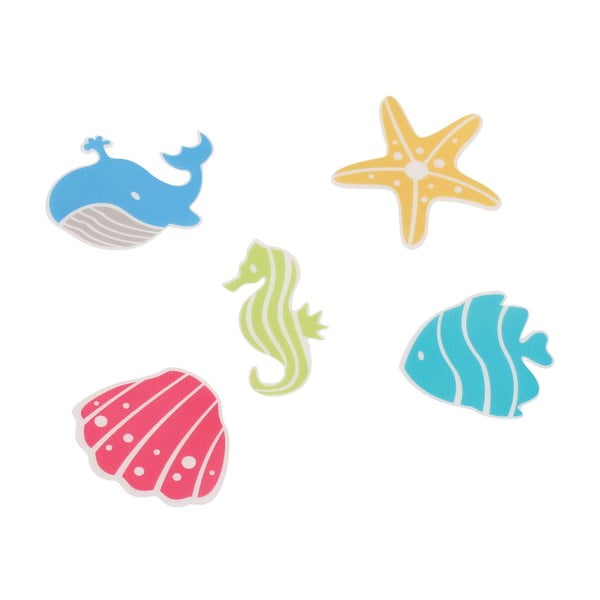 Otroške protizdrsne podloge za kad 5 ks 12x12 cm Waterworld – Spirella