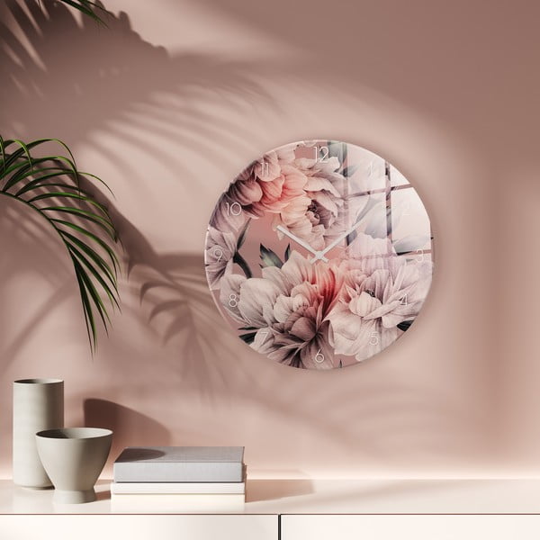 Steklena stenska ura ø 30 cm - Styler-image-2