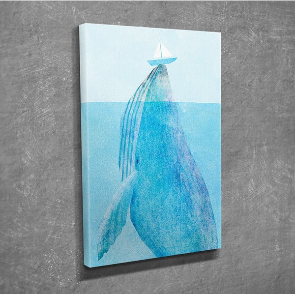 Stenska slika na platnu Whale 30 x 40 cm-image-3