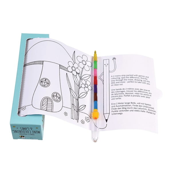 Potovalni komplet otroških pobarvank in ugank Rex London Forest Travel-image-3