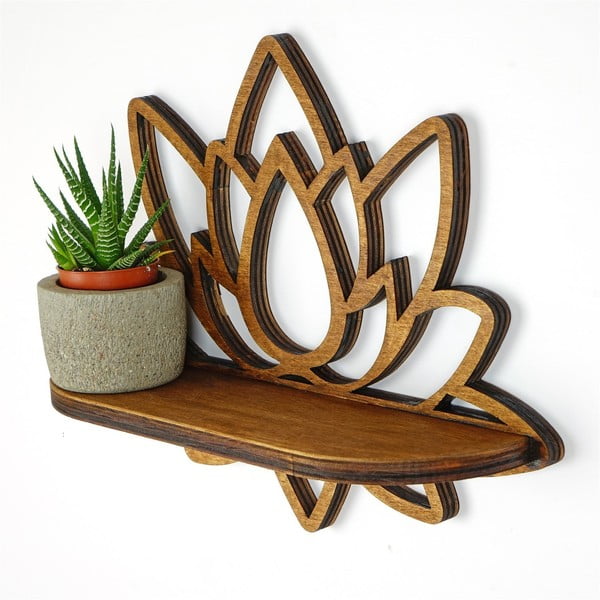 Polica v naravni barvi 33 cm Lotus – Kalune Design-image-1