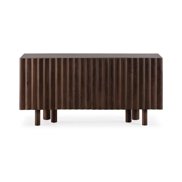 Rjava komoda iz masivnega manga 160x80x40 cm Tamira – MOME