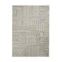 Sivo-bež ročno tkana volnena preproga 140x200 cm Elva  – Flair Rugs