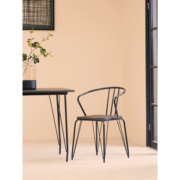 Jedilna miza iz masivnega bresta ø 80 cm District – Premier Housewares-image-2