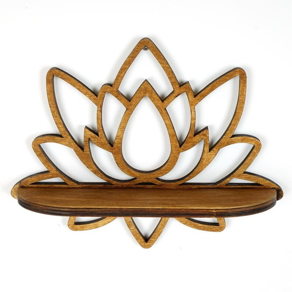 Polica v naravni barvi 33 cm Lotus – Kalune Design