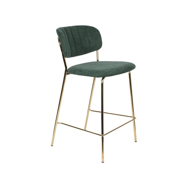 Temno zeleni barski stoli v kompletu 2 ks 89 cm Jolien – White Label-image-2