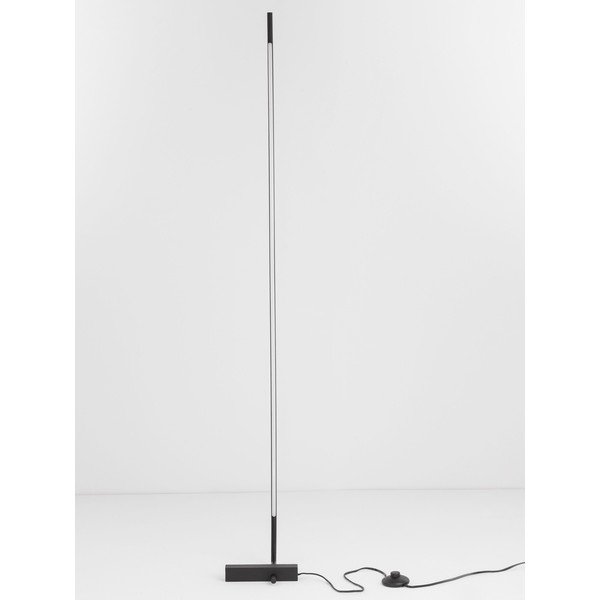 Črna kovinska LED stoječa svetilka s senčilom iz akrilnega stekla (višina 140 cm) Raccio – Nova Luce-image-4