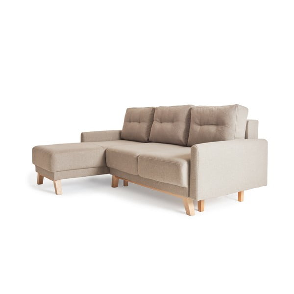 Bež kotna sedežna garnitura s spremenljivim kotnim delom Debut Pop-image-4