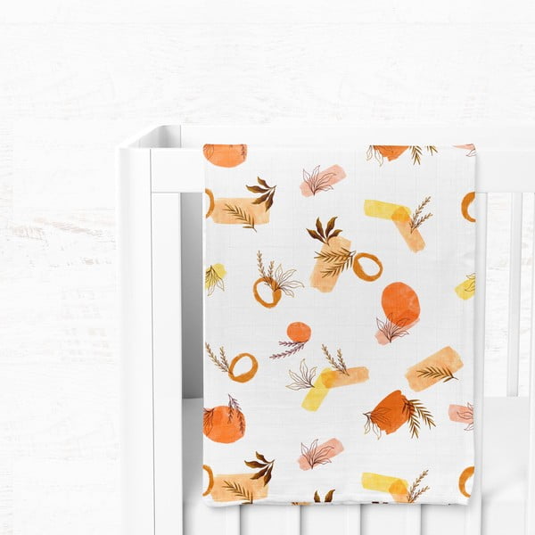 Bela otroška odeja iz muslina 75x100 cm Rhapsody – Mijolnir-image-3