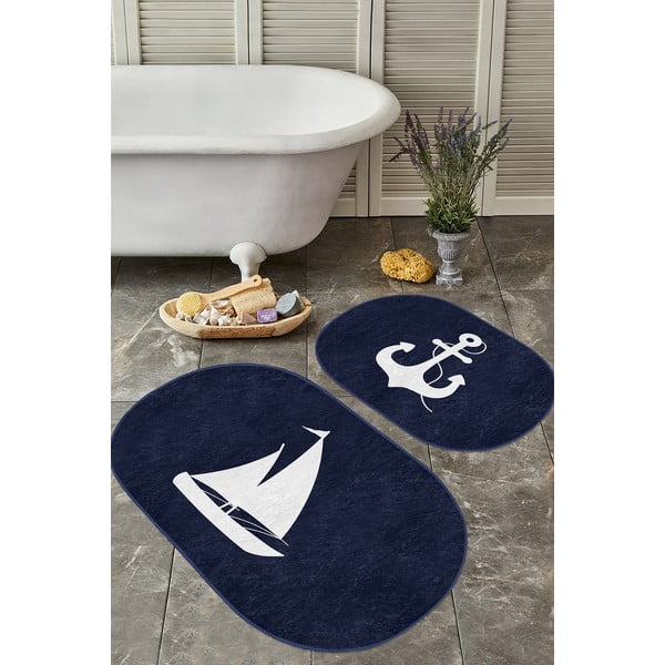 Modre kopalniške preproge v kompletu 2 ks 60x100 cm – Mila Home-image-3