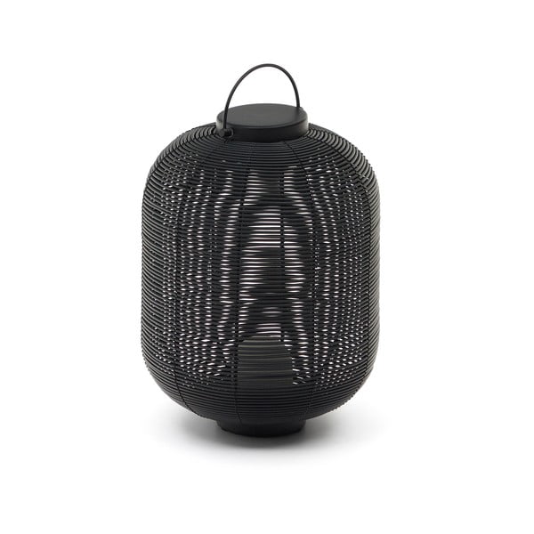 Črna LED zatemnitvena namizna svetilka (višina 37 cm) Saranella – Kave Home