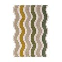 Zelena/v naravni barvi ročno tkana volnena preproga 200x290 cm Cascade Wool – Flair Rugs