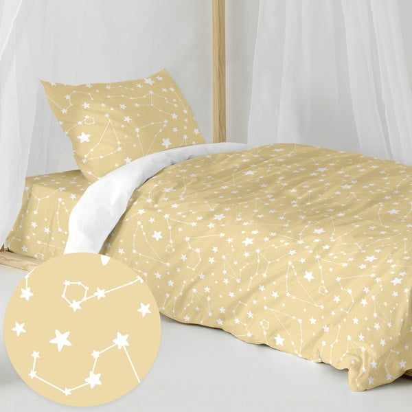 Enojna bombažna otroška posteljnina 140x200 cm Star sign – Happy Friday