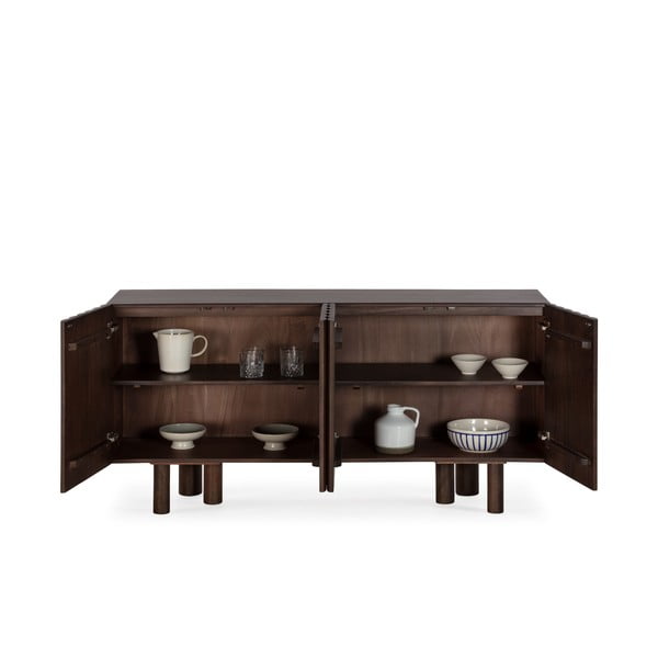 Rjava komoda iz masivnega manga 160x80x40 cm Tamira – MOME-image-2