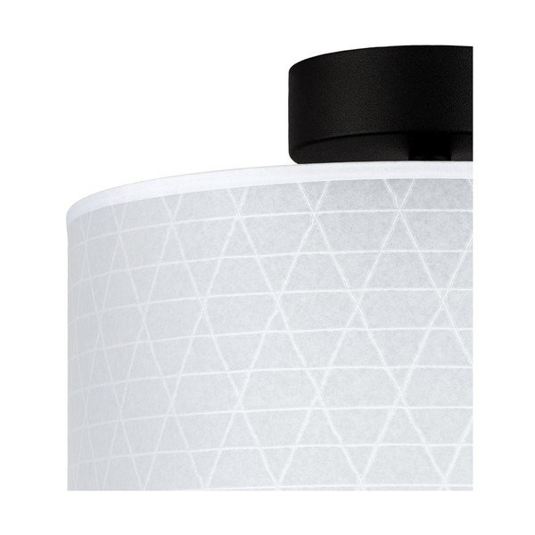 Bela stropna svetilka s trikotnim vzorcem Sotto Luce Taiko, ⌀ 25 cm-image-1