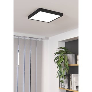 Črna LED stropna svetilka 28,5x28,5 cm FUEVA 5 – EGLO