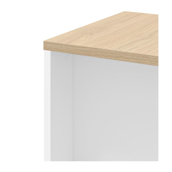 Stranska mizica v hrastovem dekorju 40x40 cm Ella - TemaHome-image-1