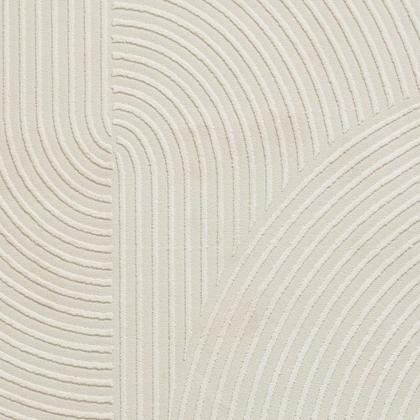 Kremno bela pralna preproga iz recikliranih vlaken 120x170 cm Flores – Think Rugs-image-3