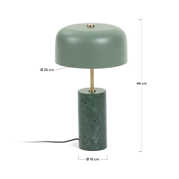 Zelena namizna svetilka Kave Home Biscane-image-2