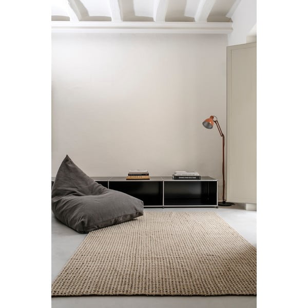 Kaki zelena pralna ročno tkana volnena preproga 140x200 cm Unexpected Wool – Lorena Canals-image-3