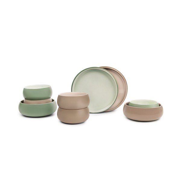 Bež skledice v kompletu 4 ks za juho ali ramen iz kamenine 1 l Terra Vira – Bonami Selection-image-4