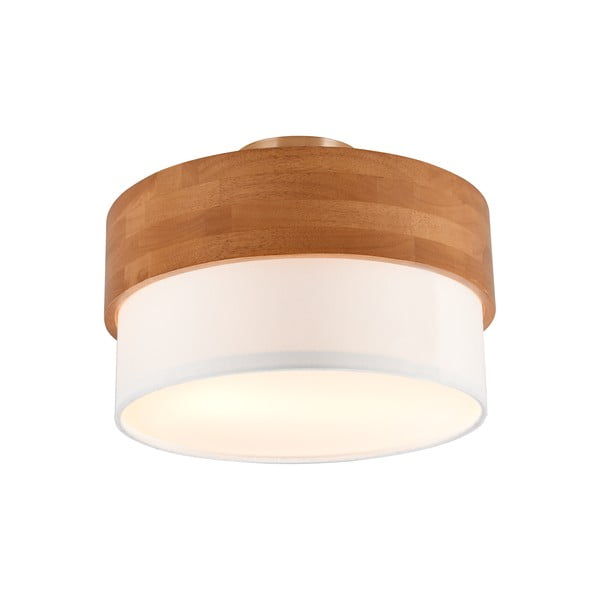 Stropna svetilka s tekstilnim senčilom v beli in naravni barvi Seasons – Trio-image-2