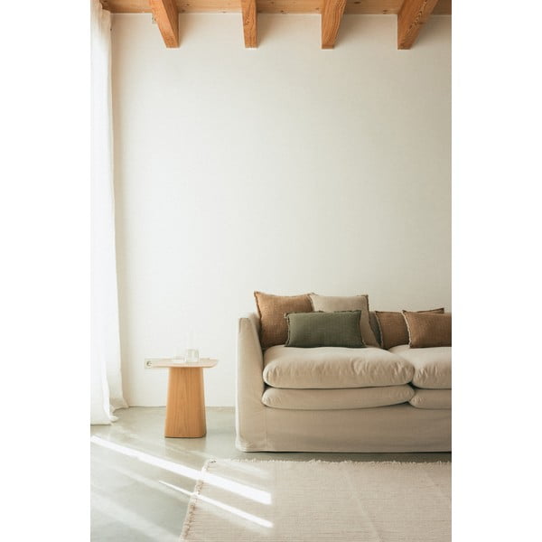 Kremno bela ročno tkana bombažna preproga 140x200 cm Handloom – Lorena Canals-image-1